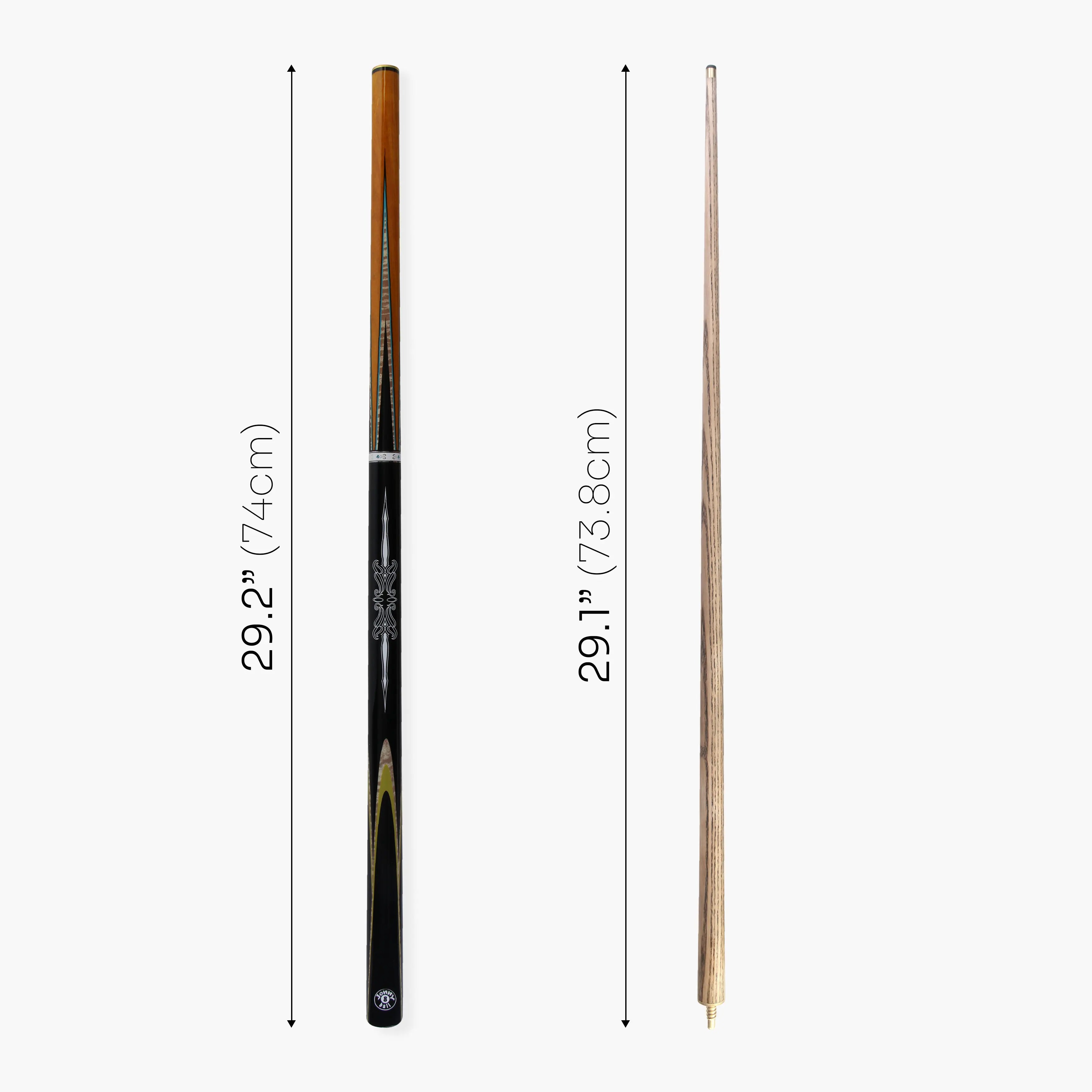 Jonny 8 Ball Black Sun 57-inch 2-piece pool cue Cue + Case
