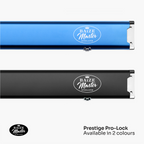 Baize Master Prestige Pro-Lock 1-piece metal cue case - 2 cues plus accessories Cue + Case