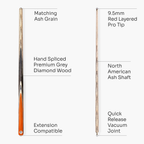 PRO147 Triumph 2-piece cue and case set
