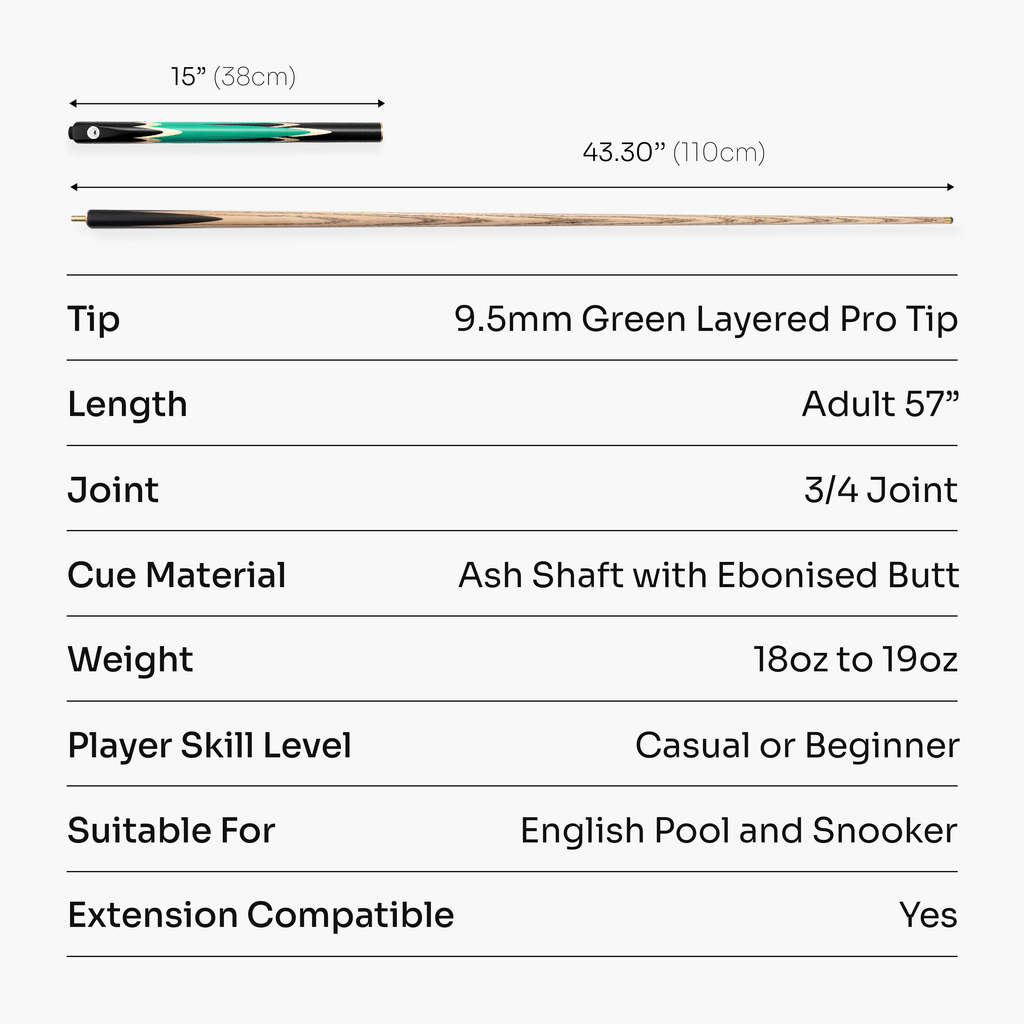 PRO147 Lancet 3/4 cue and case set