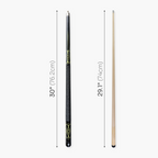 Jonny 8 Ball Geometric 57 Inch 2 Piece Snooker Pool Cue 10mm Tip Cue + Case