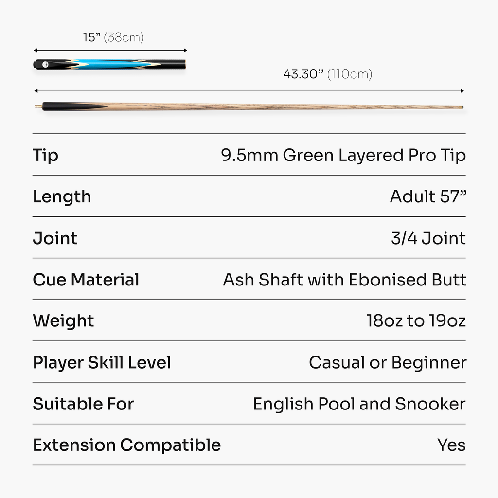 PRO147 Lancet 3/4 cue and case set