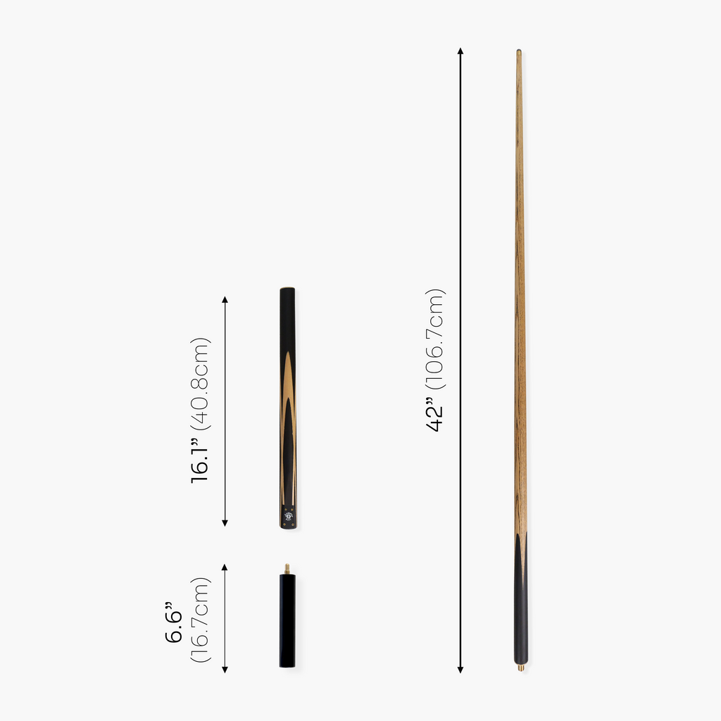 Jonny 8 Ball traditional 57-inch 3/4 cue with mini butt Cue + Case
