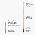 PRO147 Triumph 3/4 cue and case set