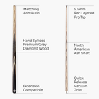 PRO147 Triumph 2-piece cue and case set