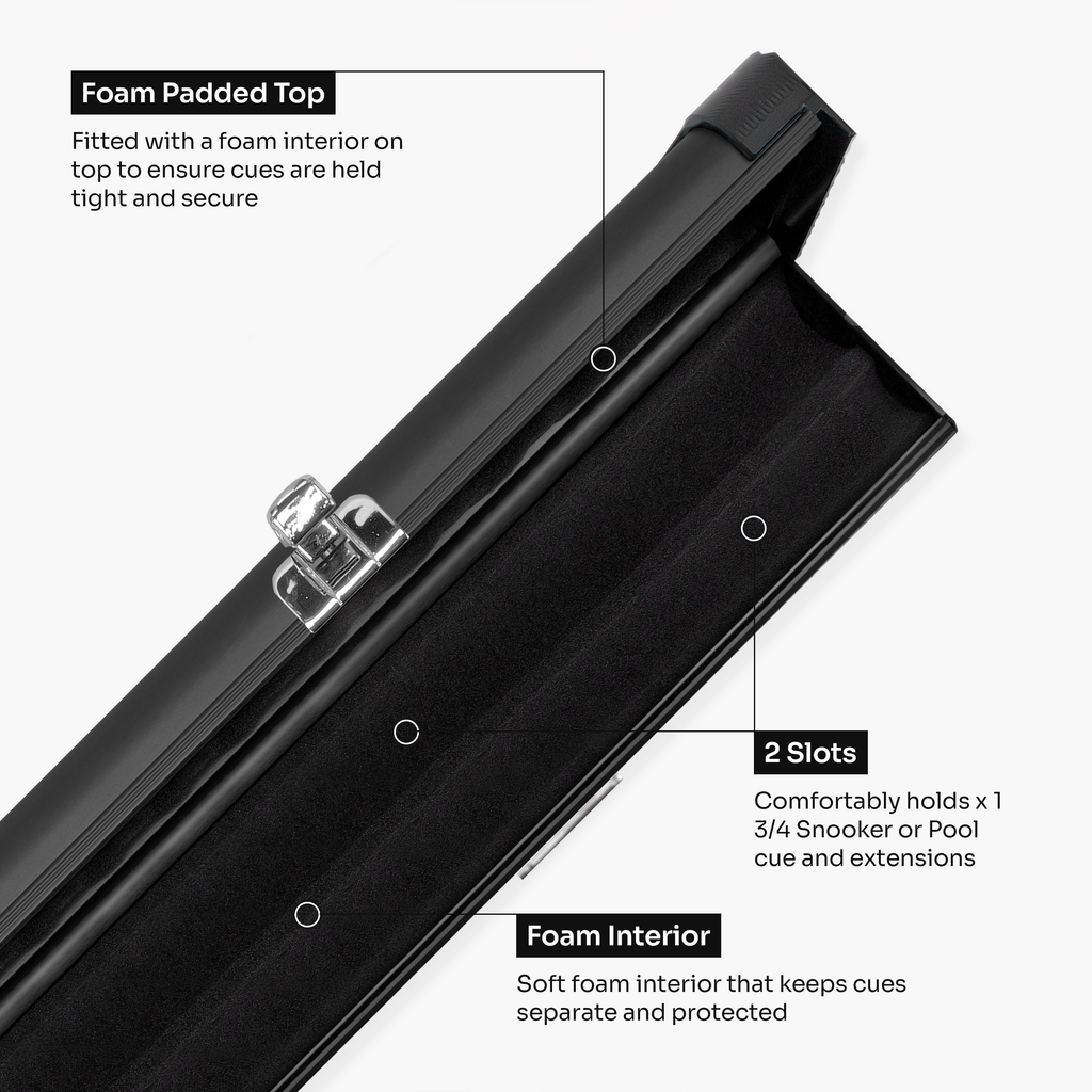 Baize Master Summit 2-slot 3/4 cue case Cue + Case