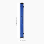 Royal blue luxury 2-piece cue case