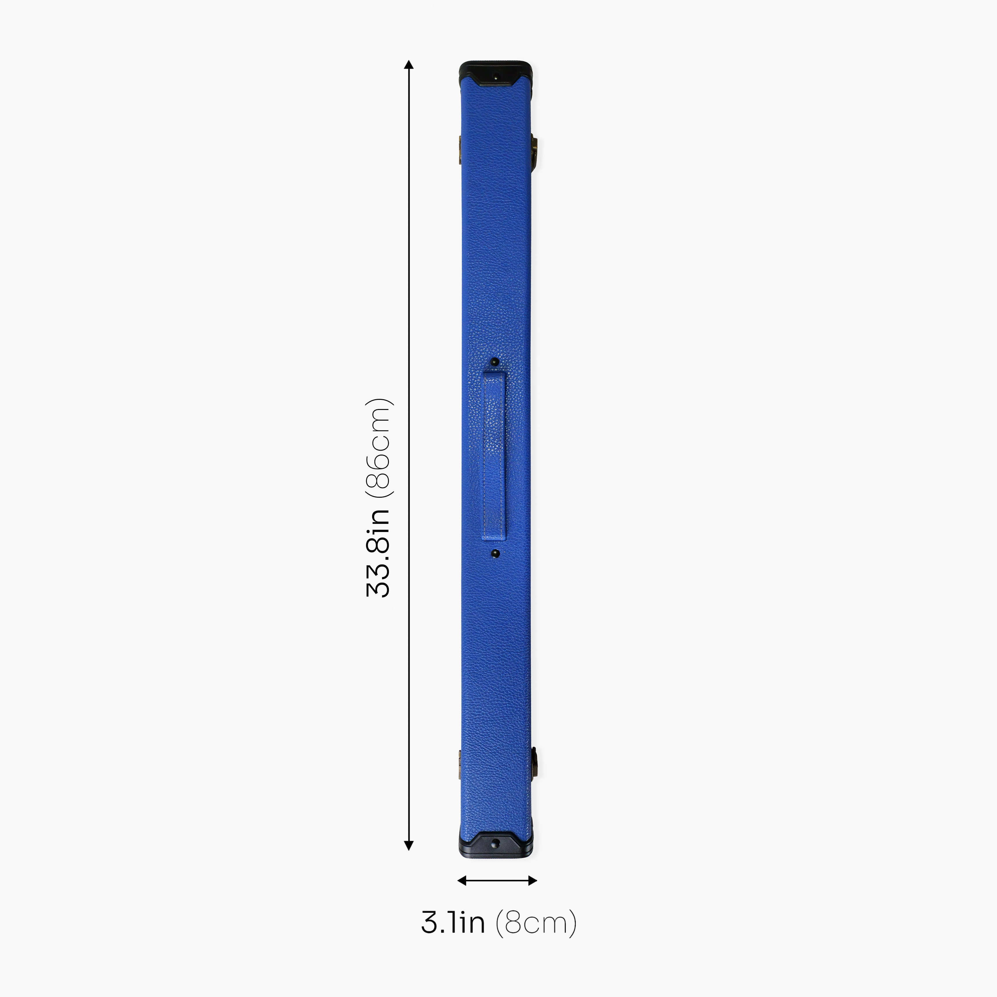 Royal blue luxury 2-piece cue case