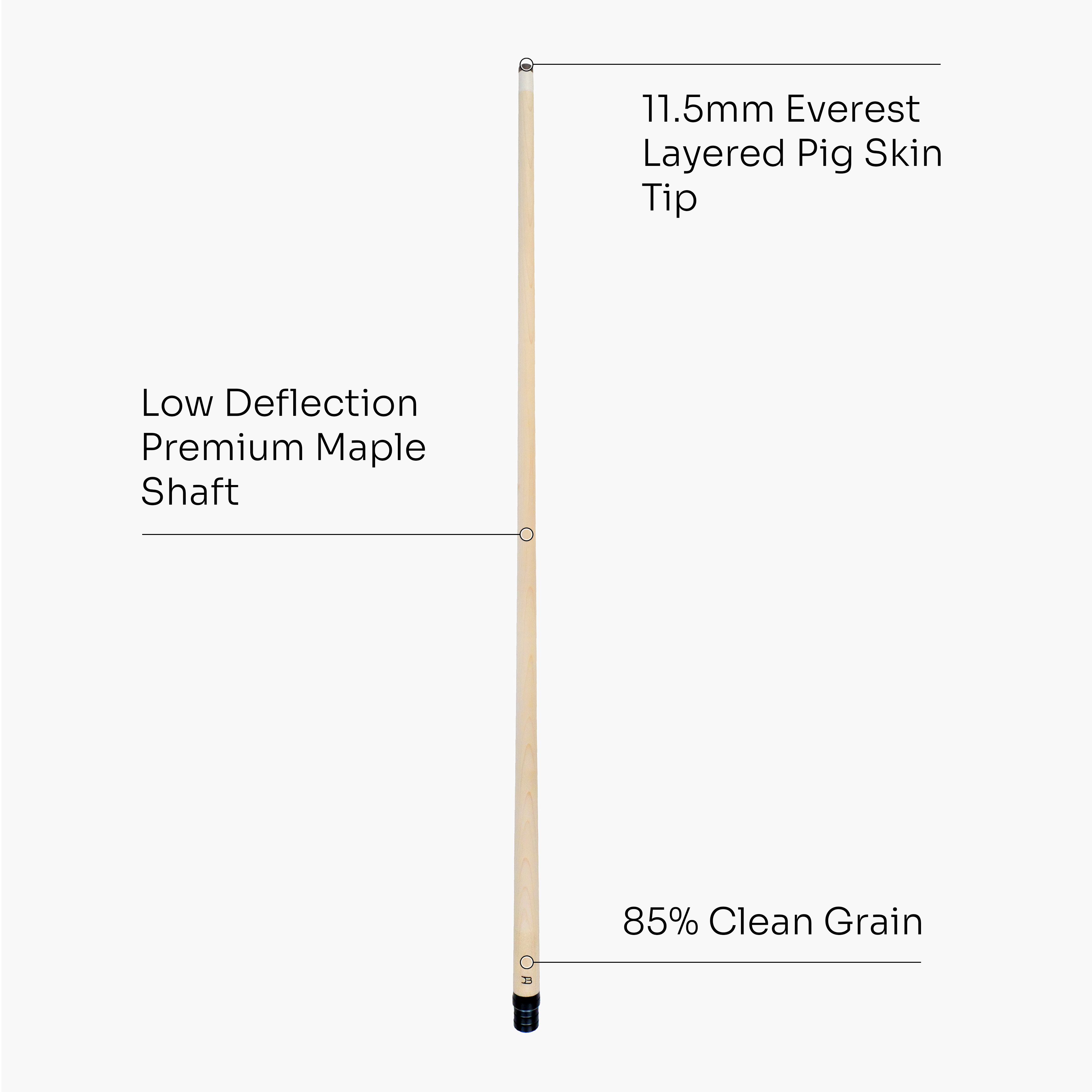 Dynamite Billiards PRO-85 maple shaft - 11.5mm tip