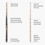 PRO147 Triumph 2-piece cue and case set