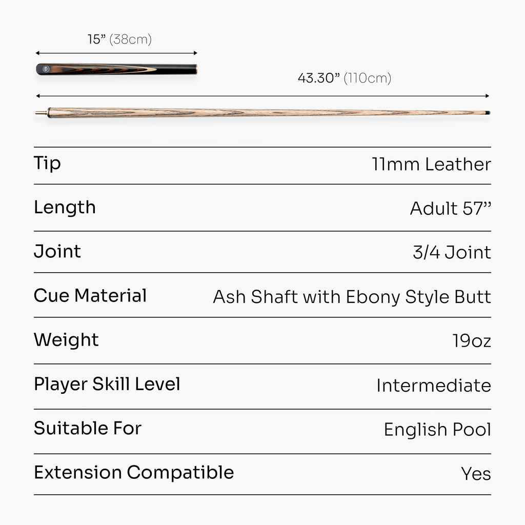 Baize Master Copper Crusher 57-inch pool break cue Cue + Case