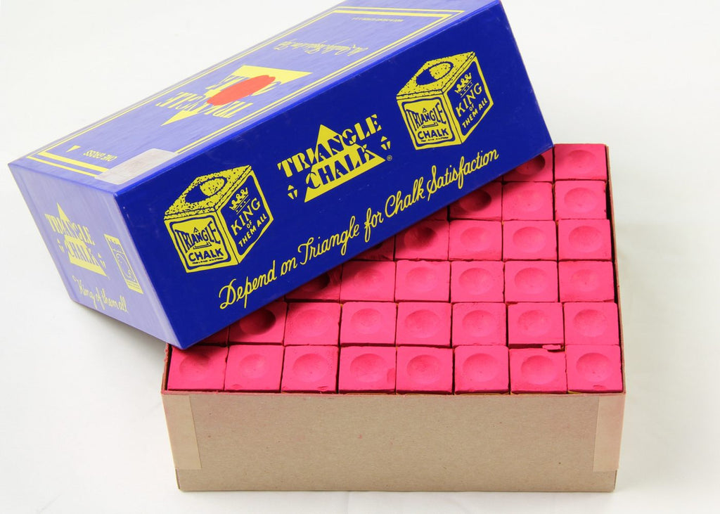 Triangle red chalk - 144 pieces Cue + Case