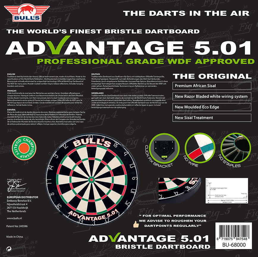 Bull's Advantage 5.01 Dartboard GW Darts
