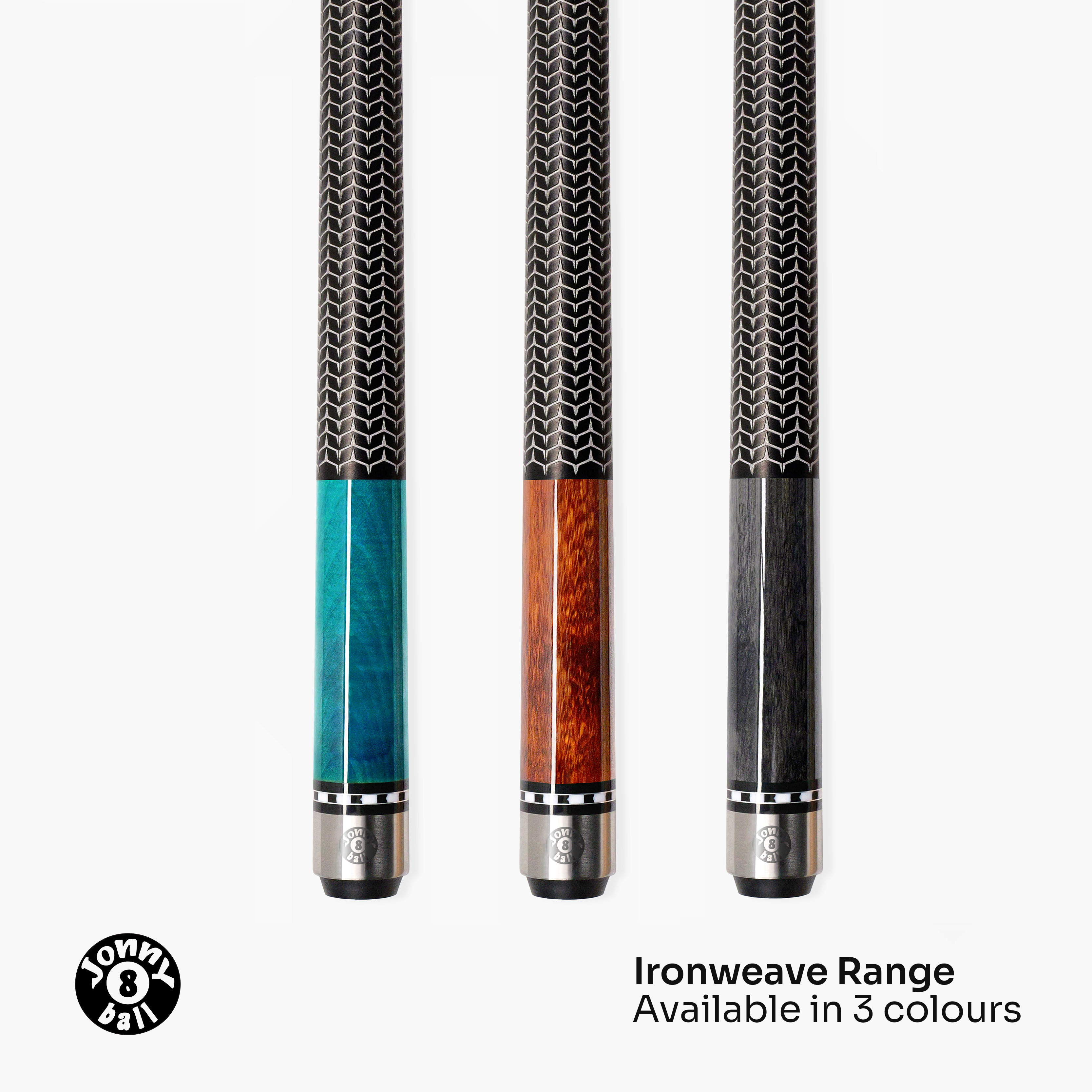 Jonny 8 Ball Ironweave American pool cue Cue + Case