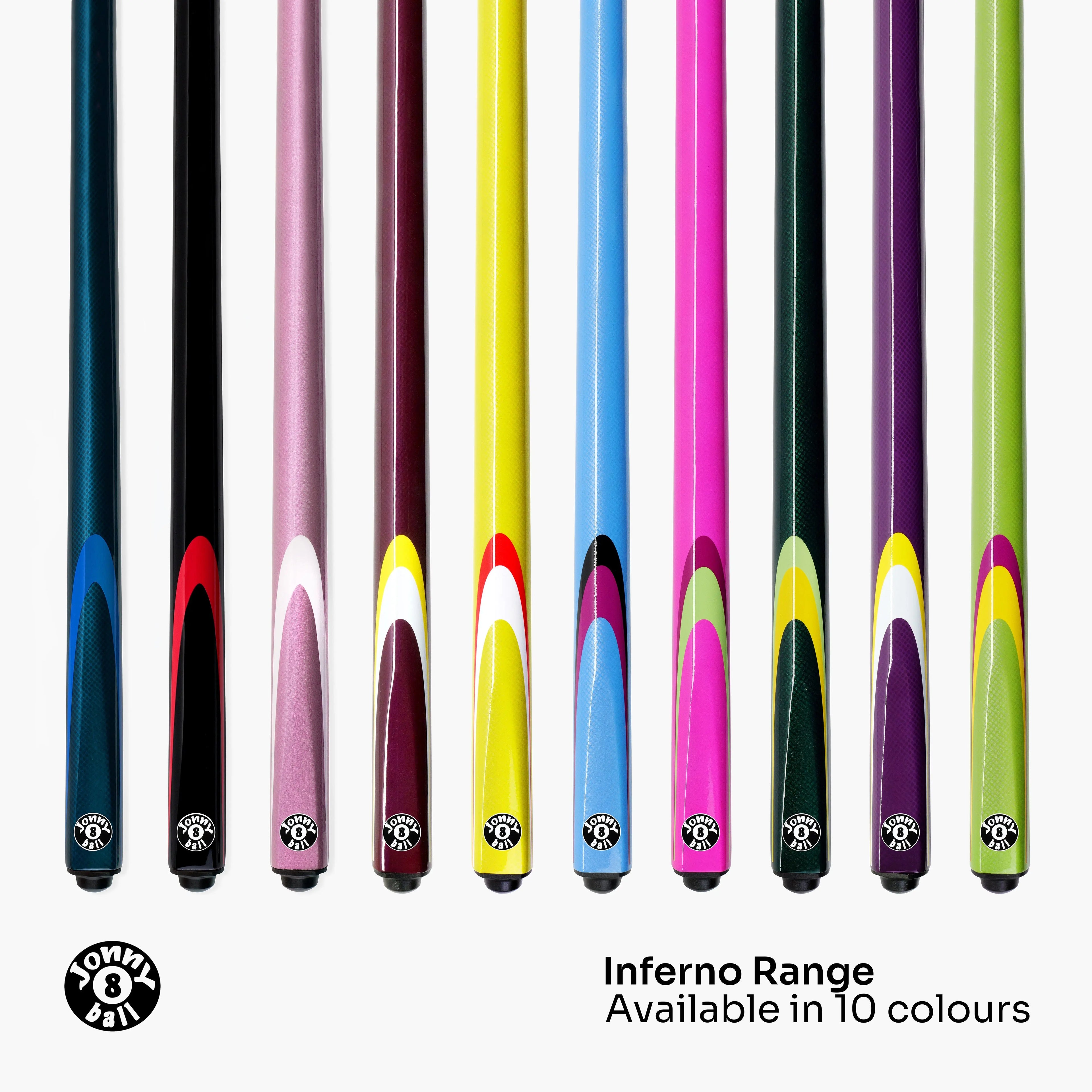 Jonny 8 Ball Inferno 2-piece graphite cue Cue + Case