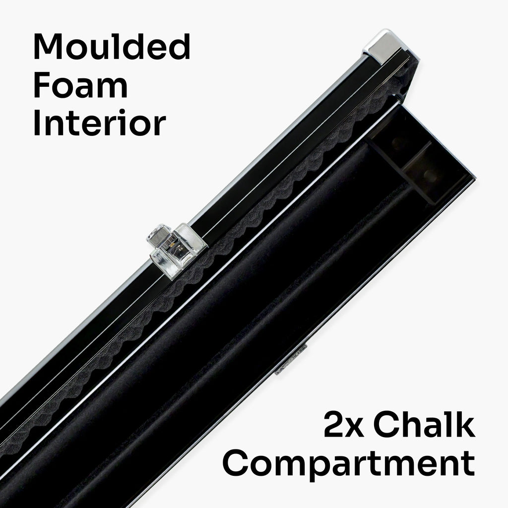 Baize Master Pro Line black 3/4 cue case Cue + Case