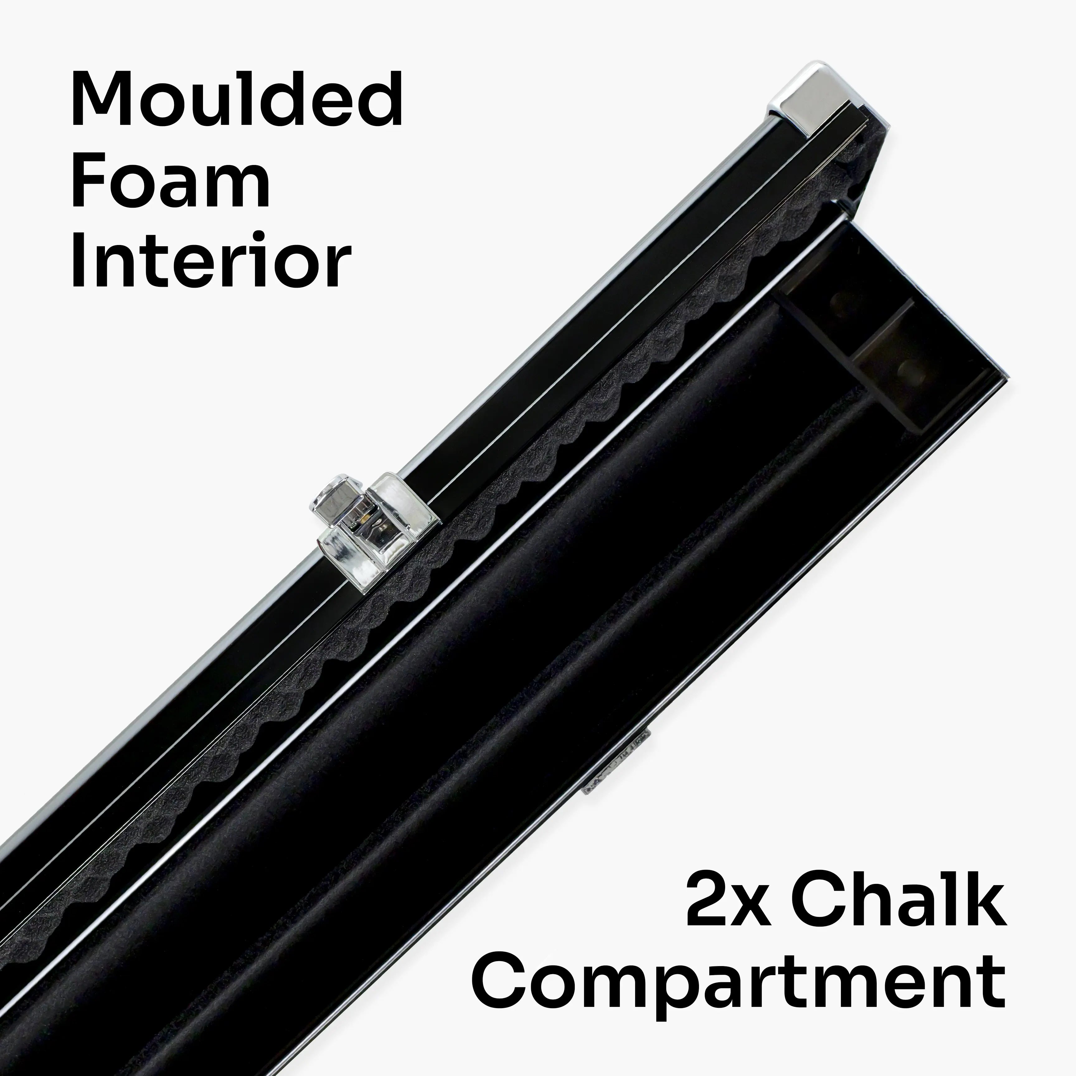 Baize Master Pro Line black 3/4 cue case Cue + Case