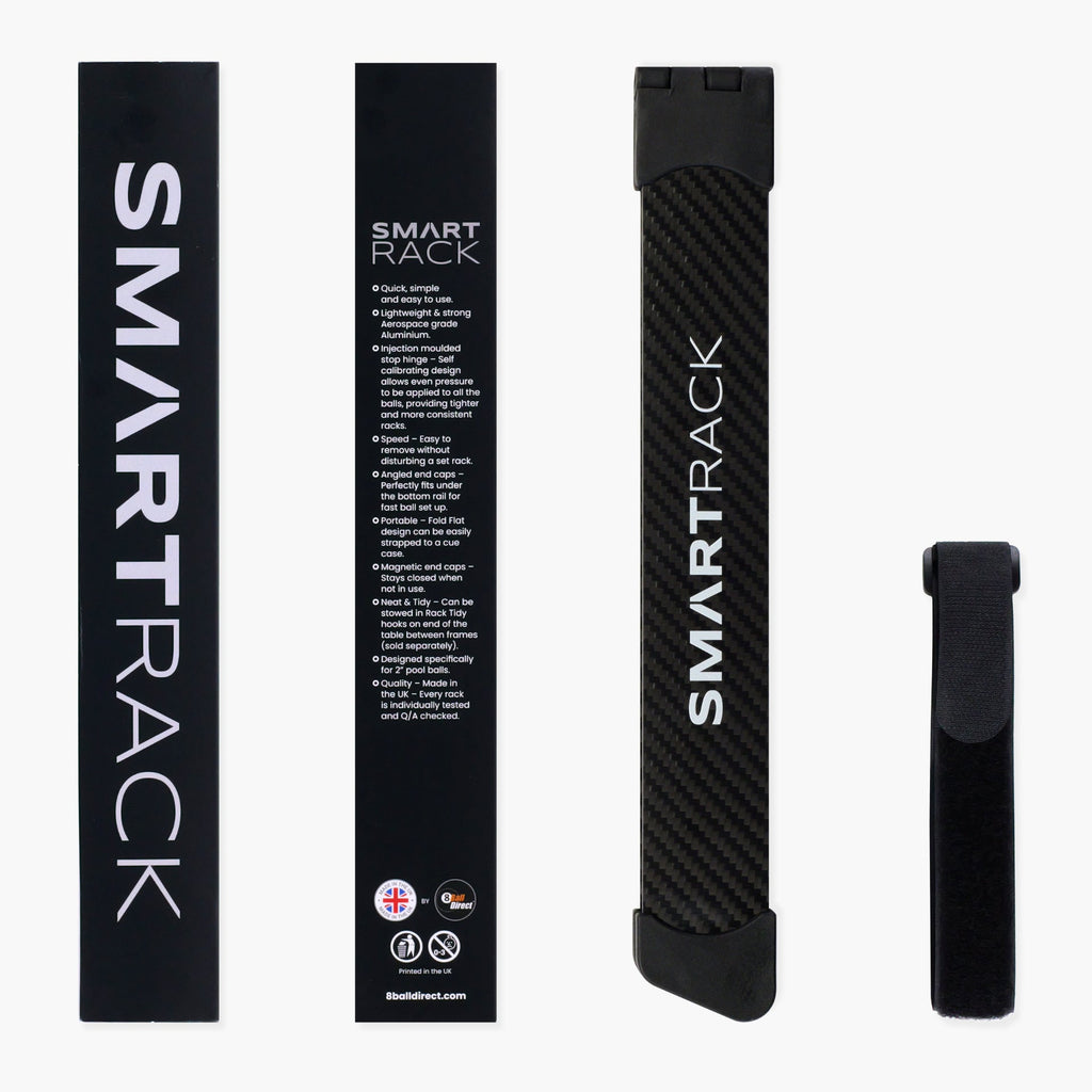 Smart Rack carbon fibre English pool triangle Cue + Case