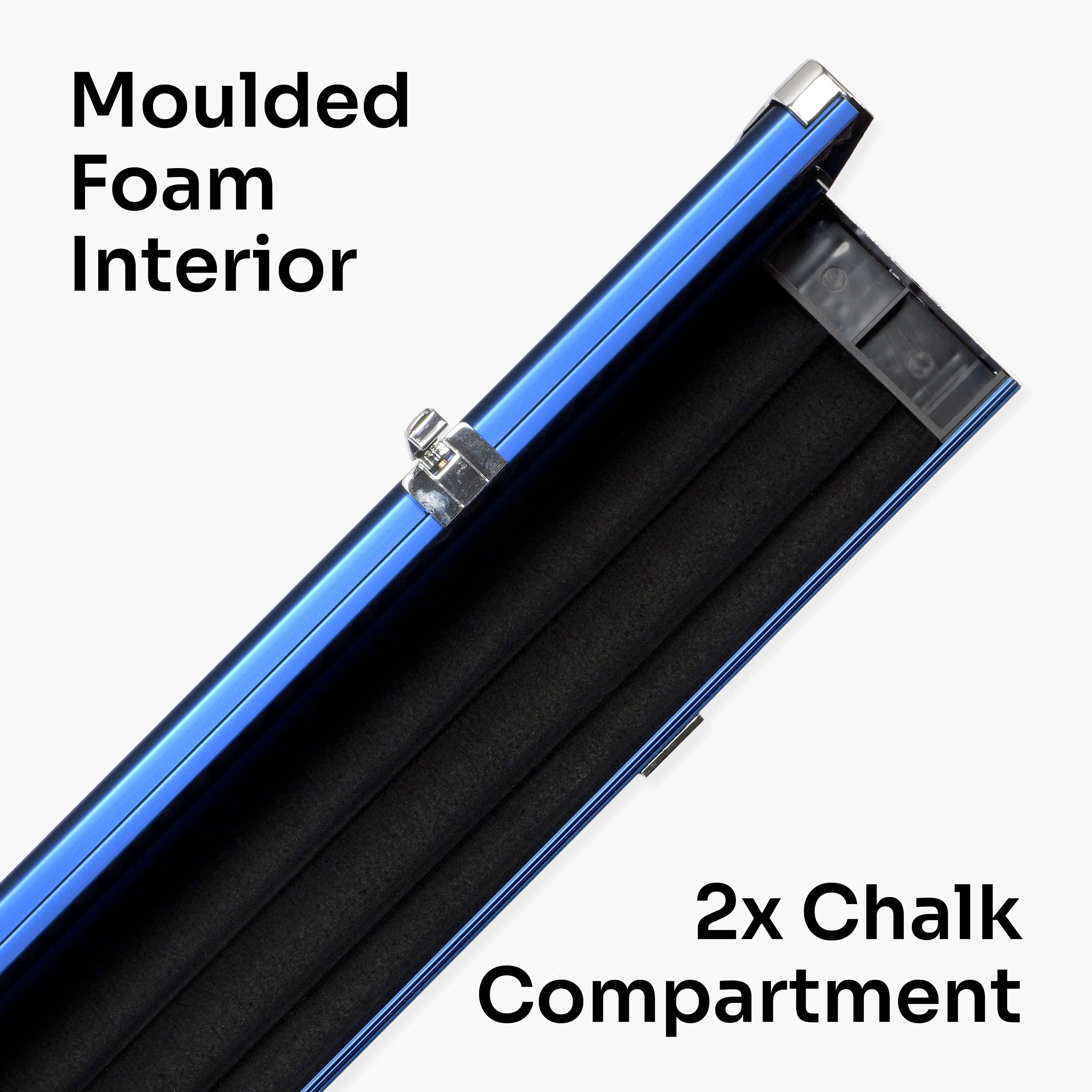 Baize Master Pro Line wide blue 3/4 cue case Cue + Case