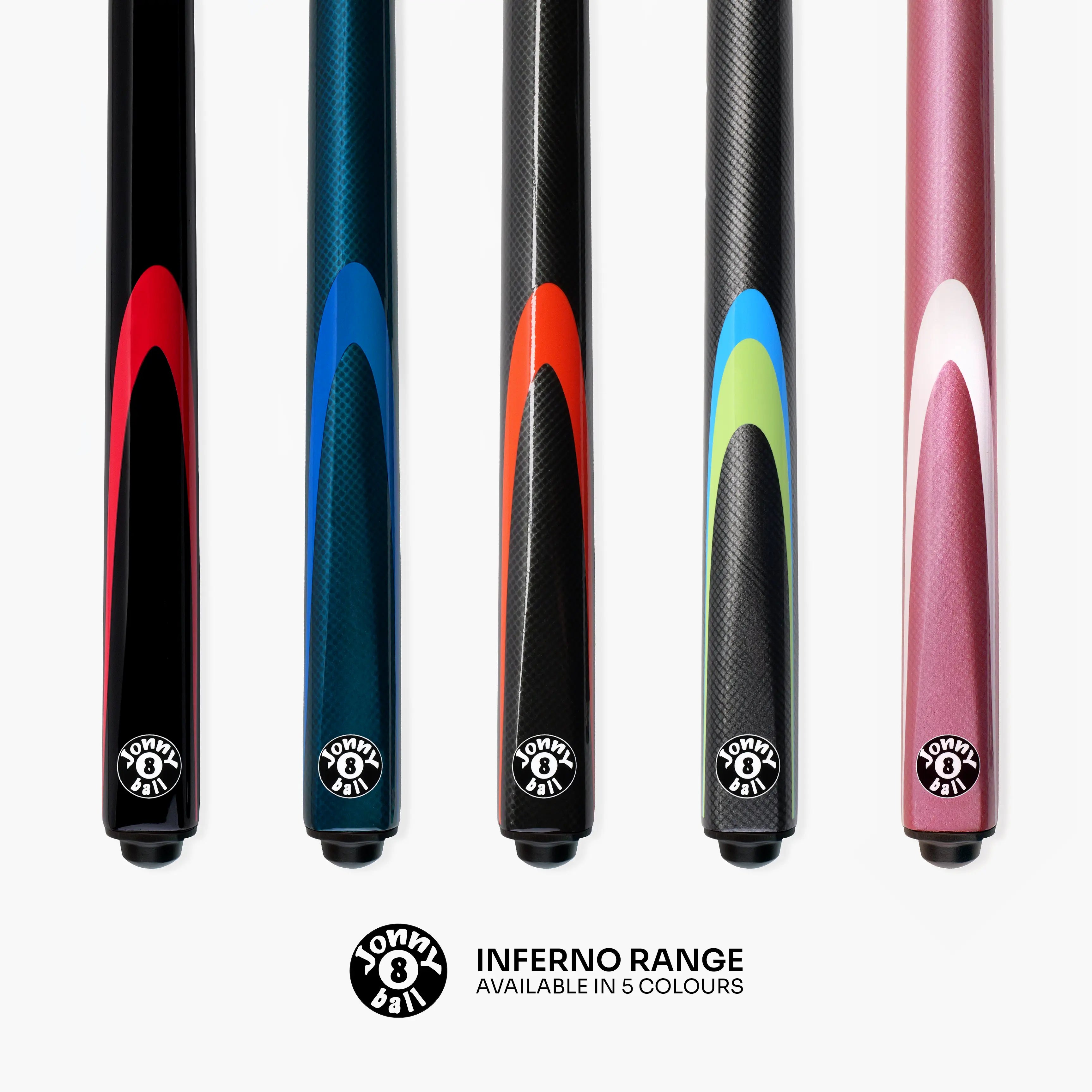 Jonny 8 Ball Inferno 2-piece graphite cue Cue + Case