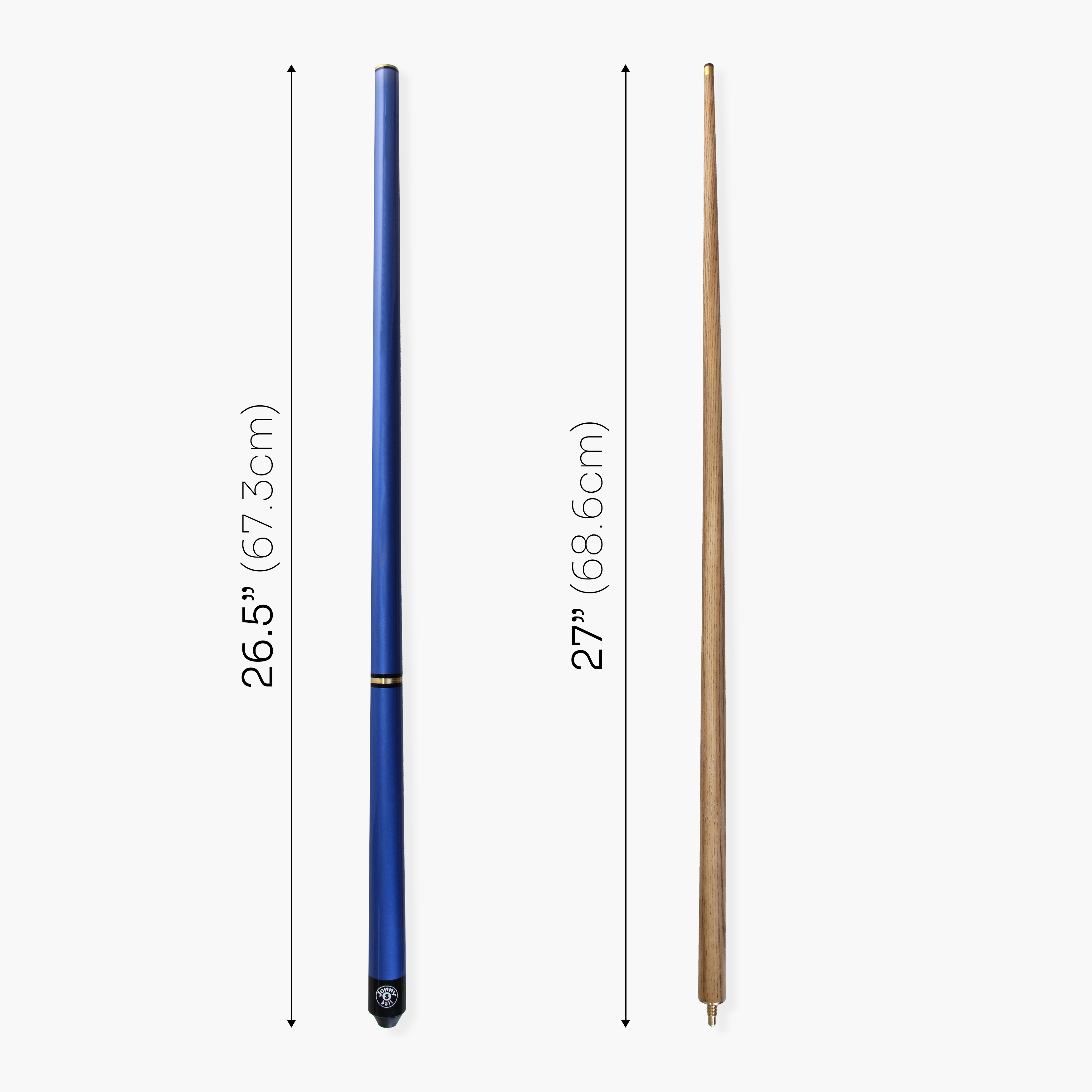 Jonny 8 Ball Blue Pro-Triad 52-inch 3-piece pool cue Cue + Case