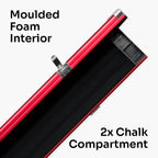 Baize Master Pro Line wide red 3/4 cue case Cue + Case