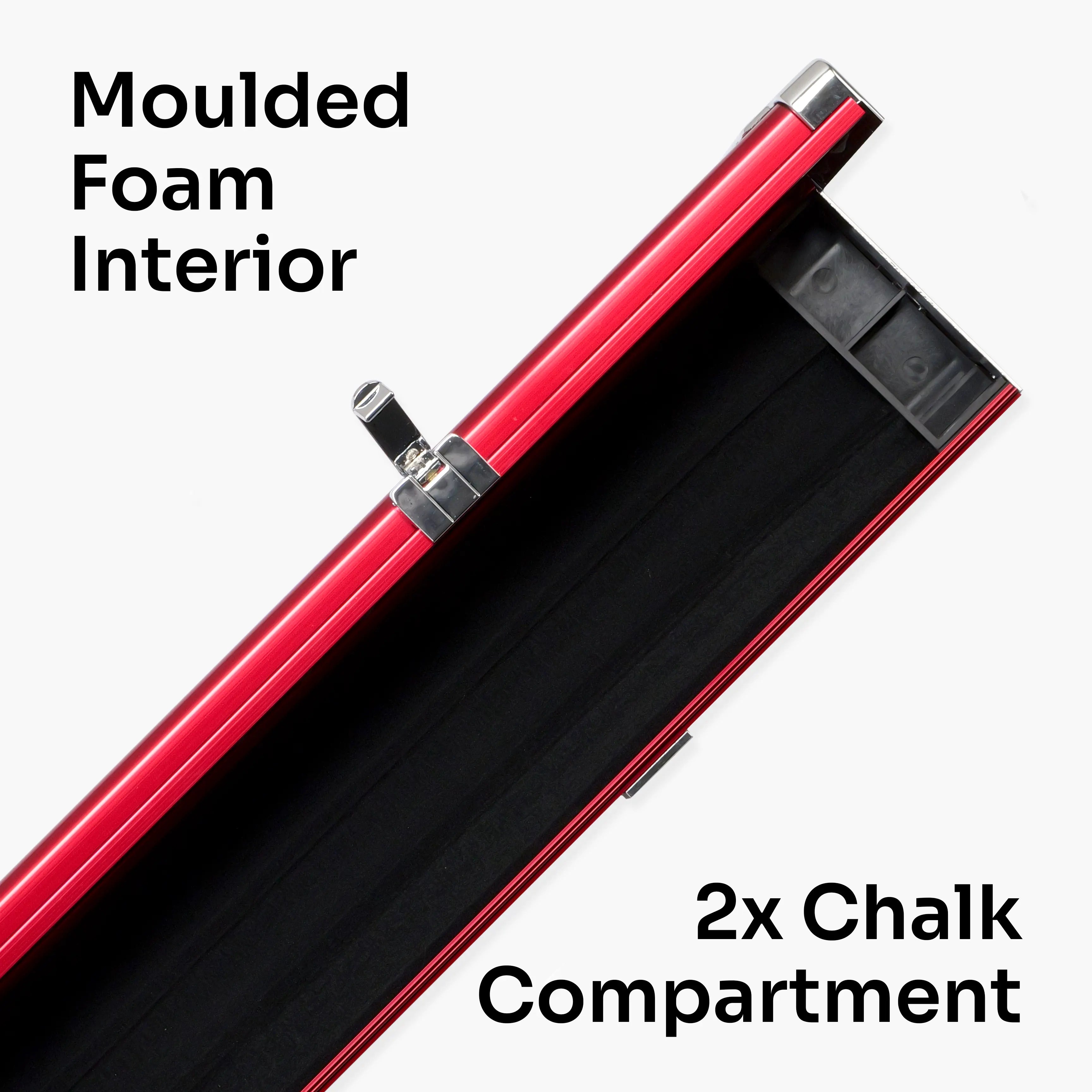 Baize Master Pro Line wide red 3/4 cue case Cue + Case