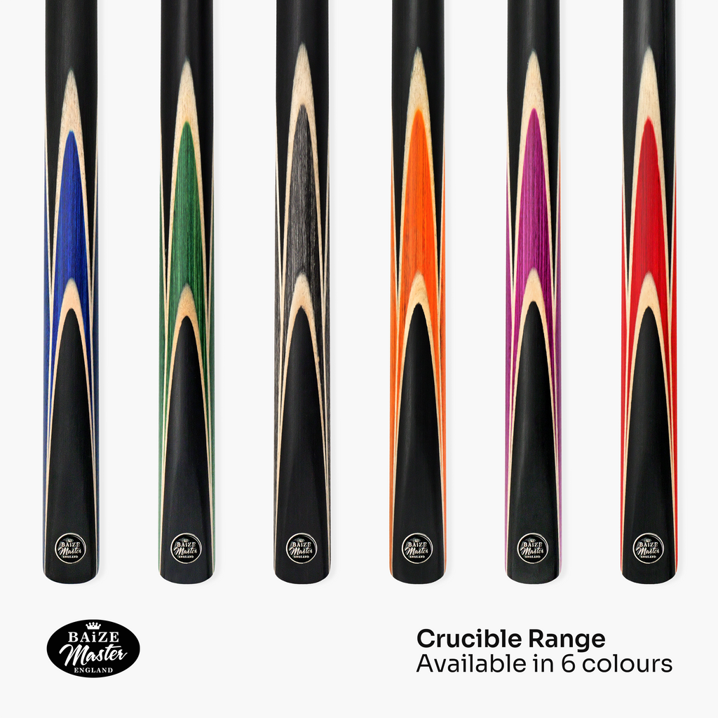 Baize Master Crucible cue and case set - 9.5mm tip Cue + Case
