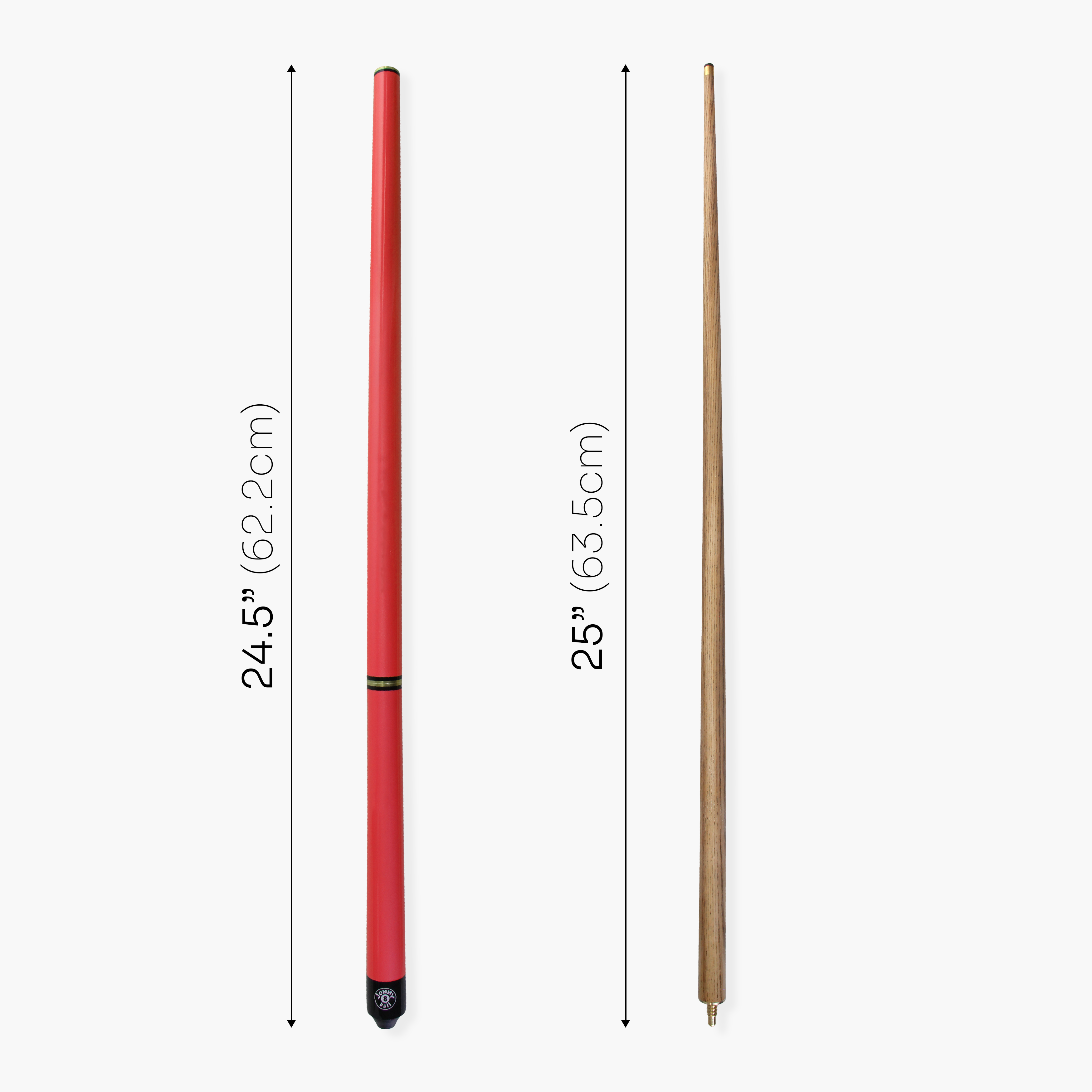 Jonny 8 Ball Red Triad 48-inch cue and soft case Cue + Case