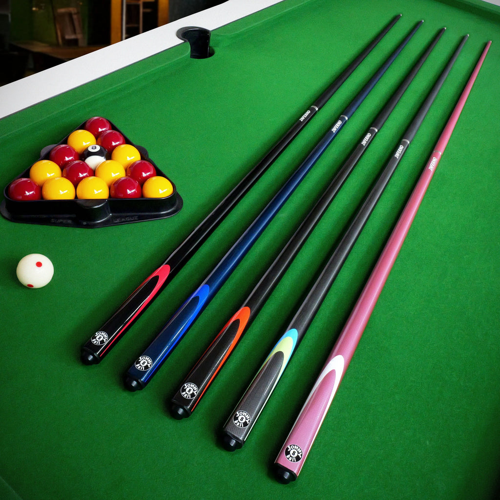 Jonny 8 Ball Inferno 2-piece graphite cue Cue + Case