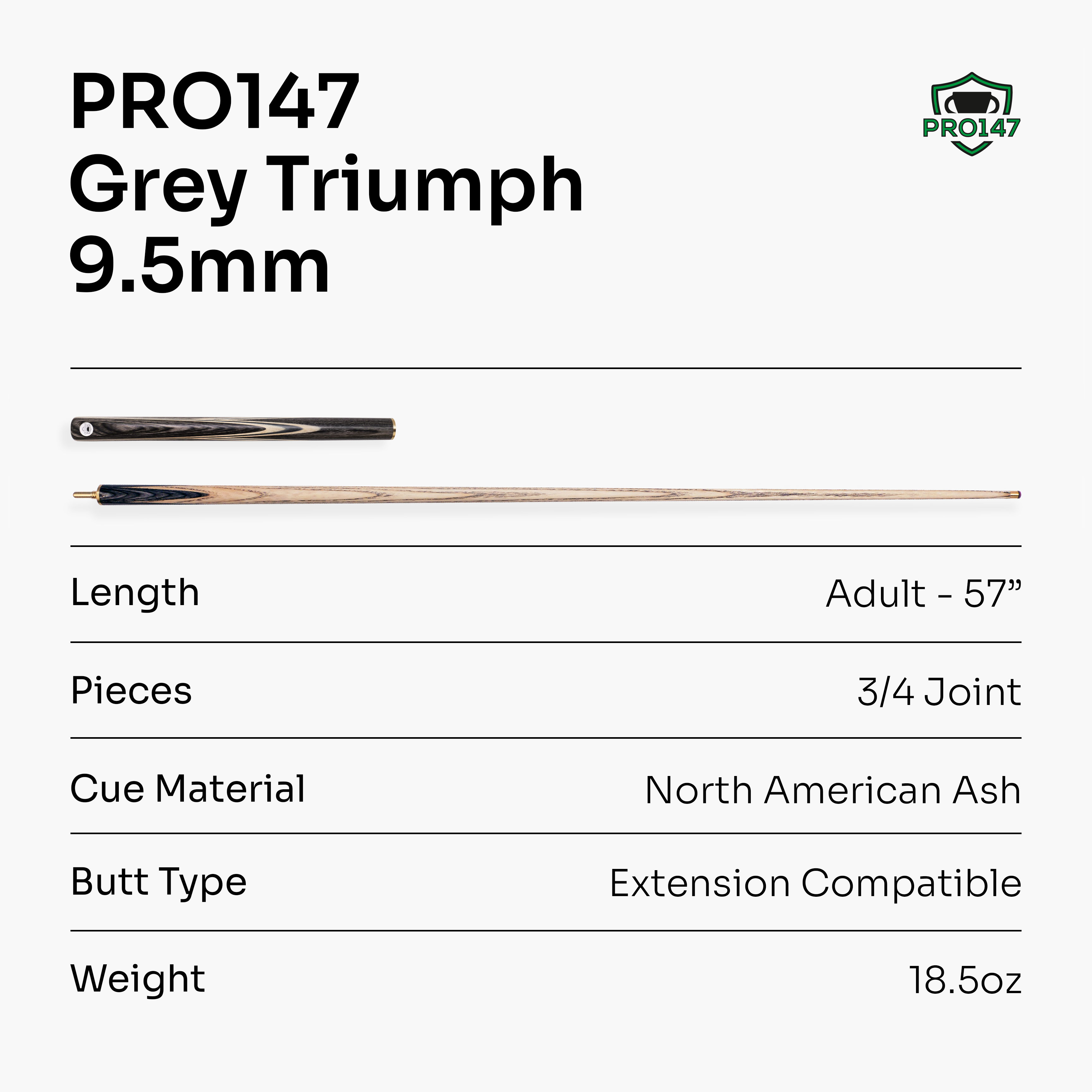PRO147 Triumph 3/4 cue