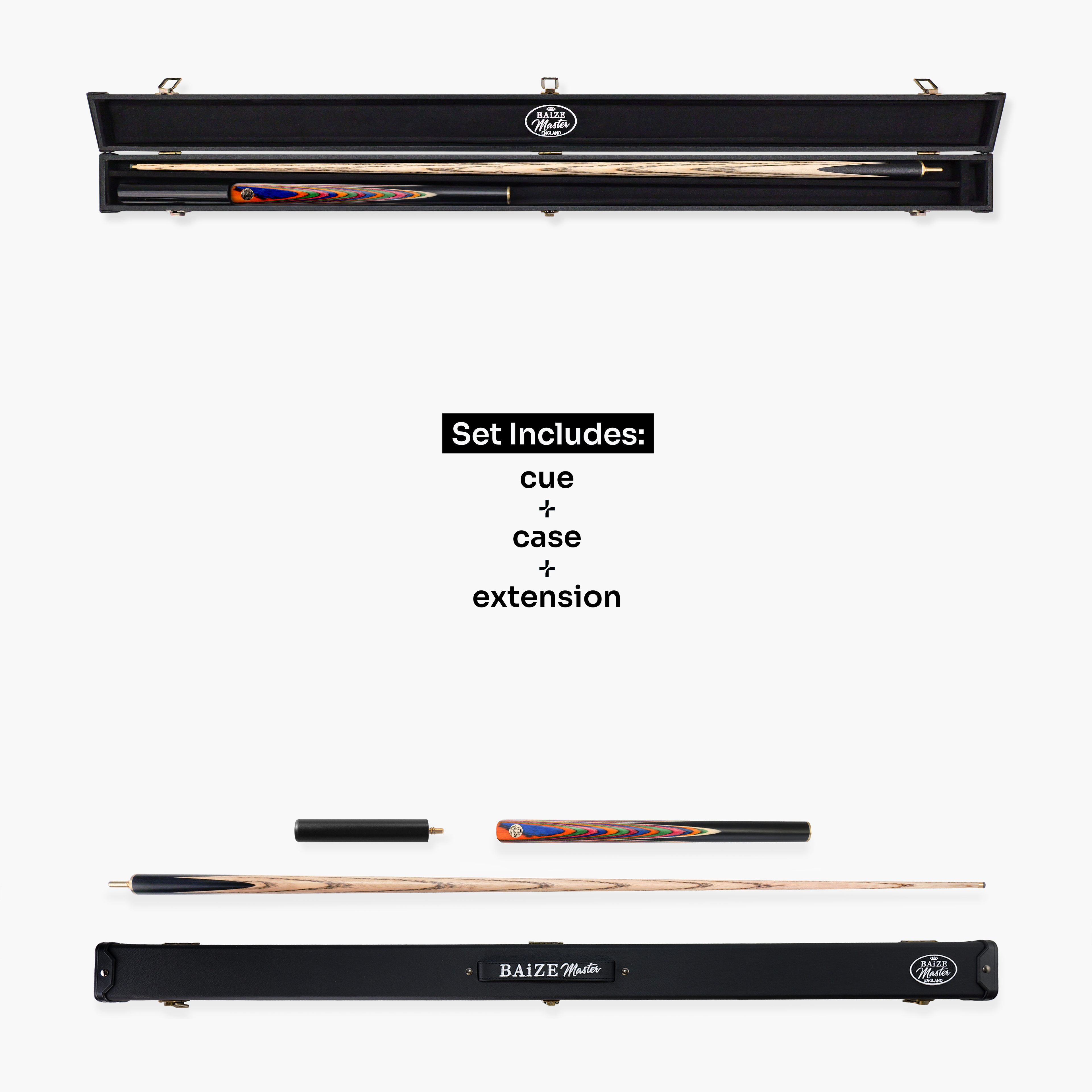 Baize Master Prism Marksman cue and case set Cue + Case