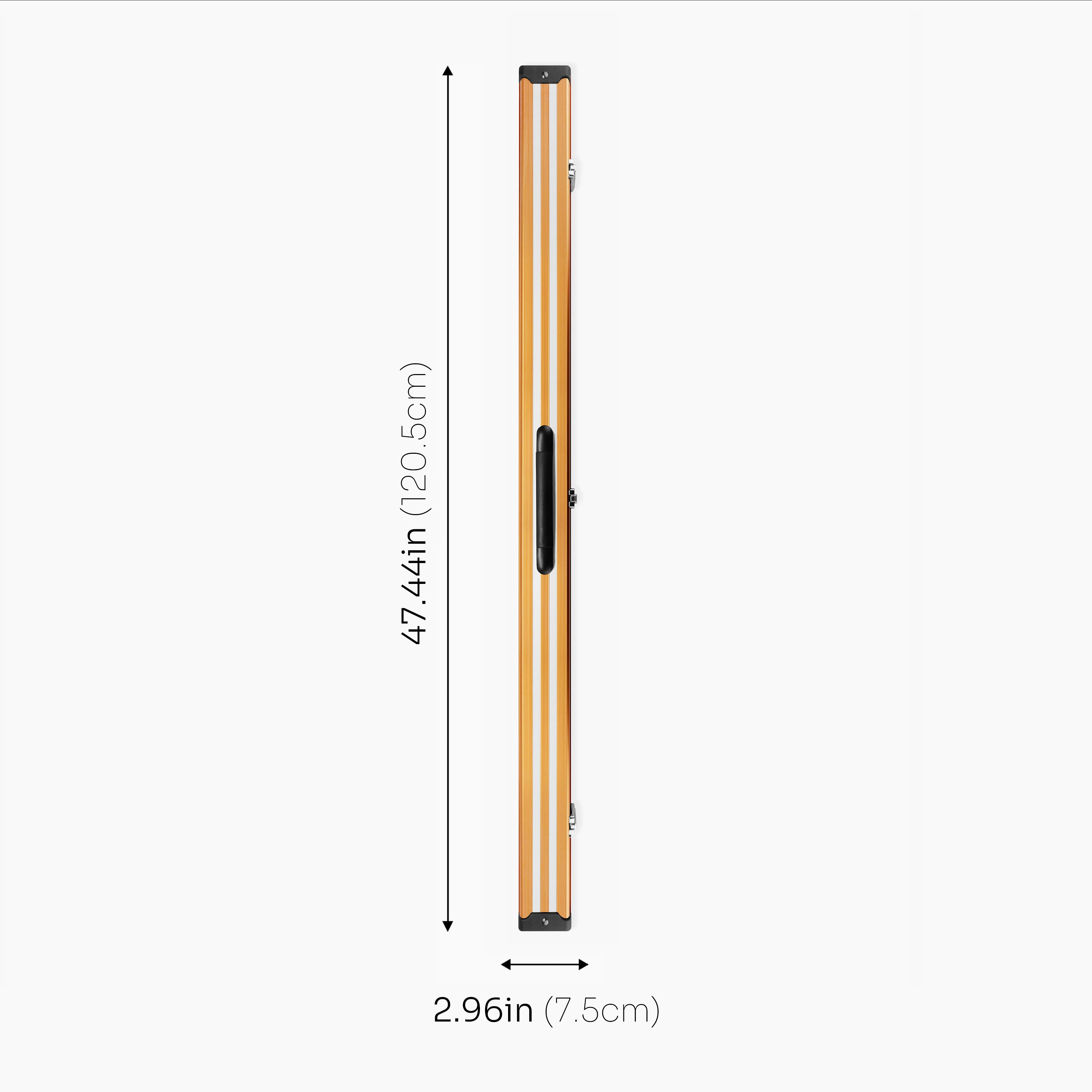 Silver Stripe Pro aluminium 3/4 cue case