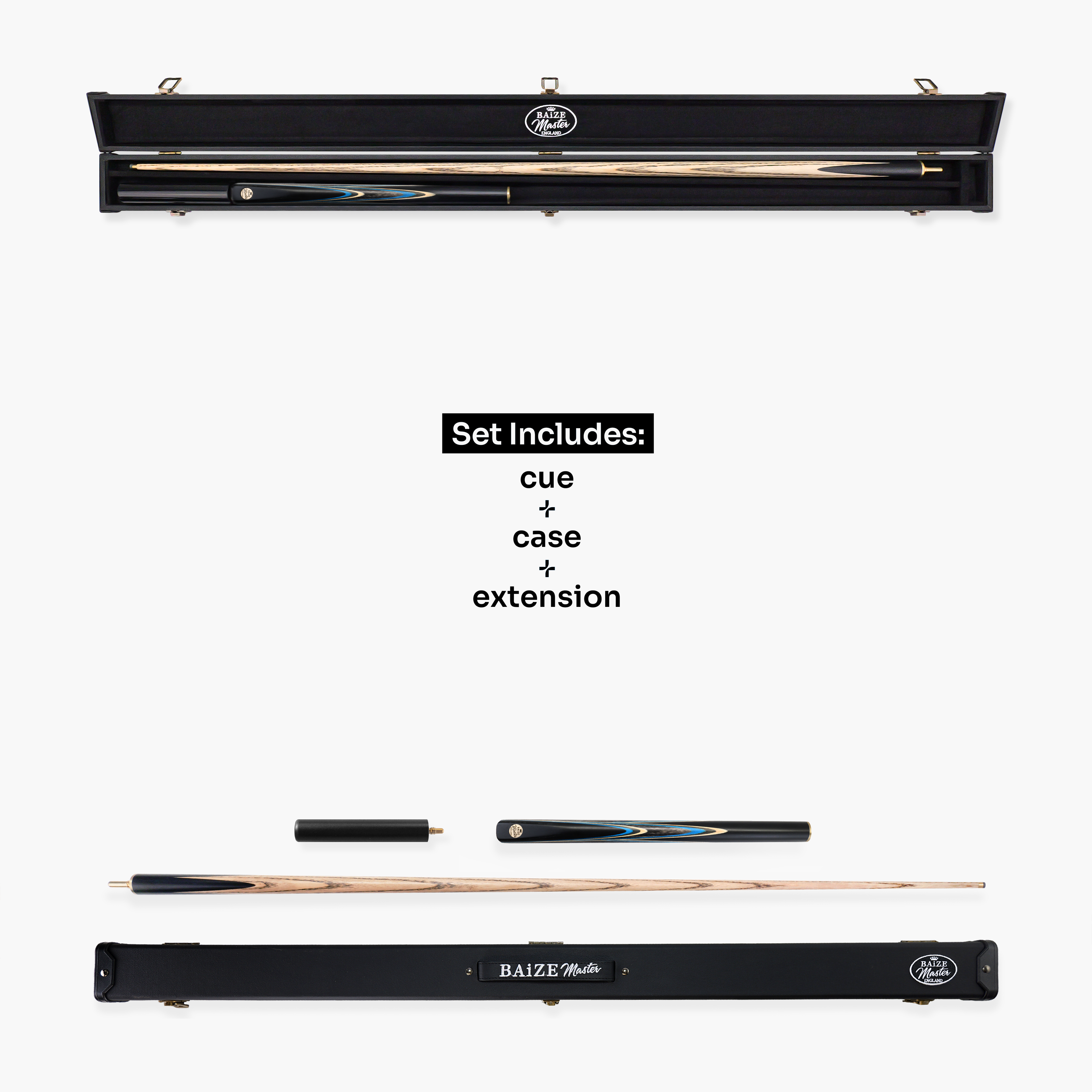 Baize Master Marine Marksman cue and case set Cue + Case