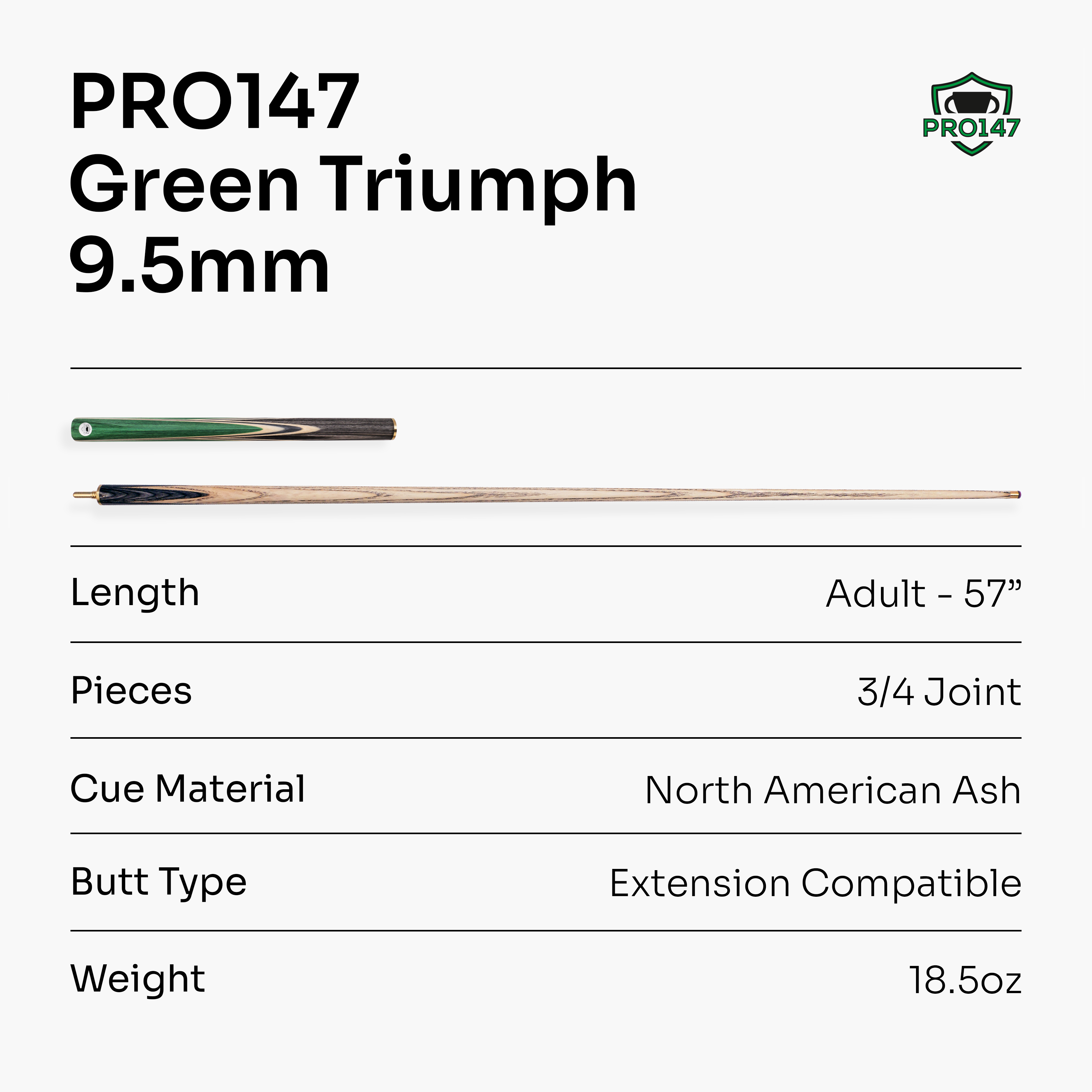 PRO147 Triumph 3/4 cue