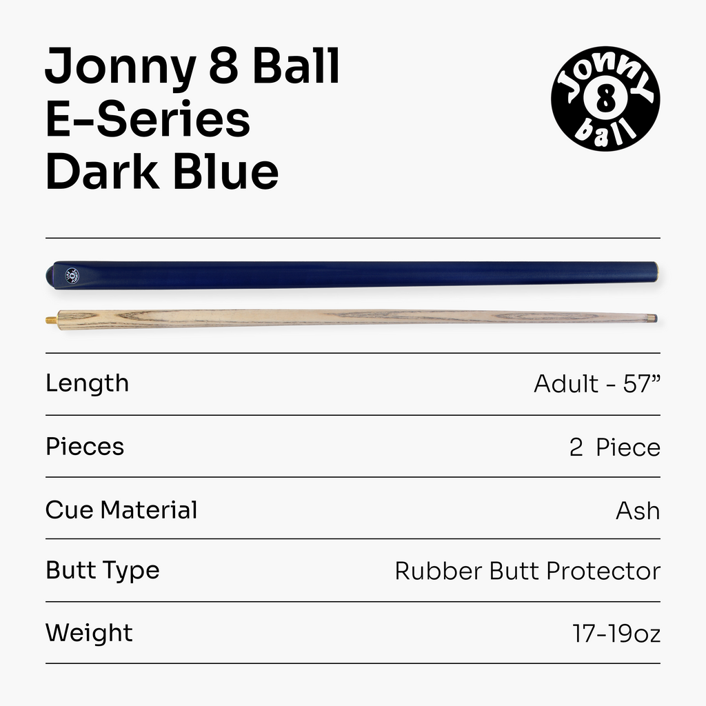 Jonny 8 Ball Metallic E-Series 2-piece cue Cue + Case