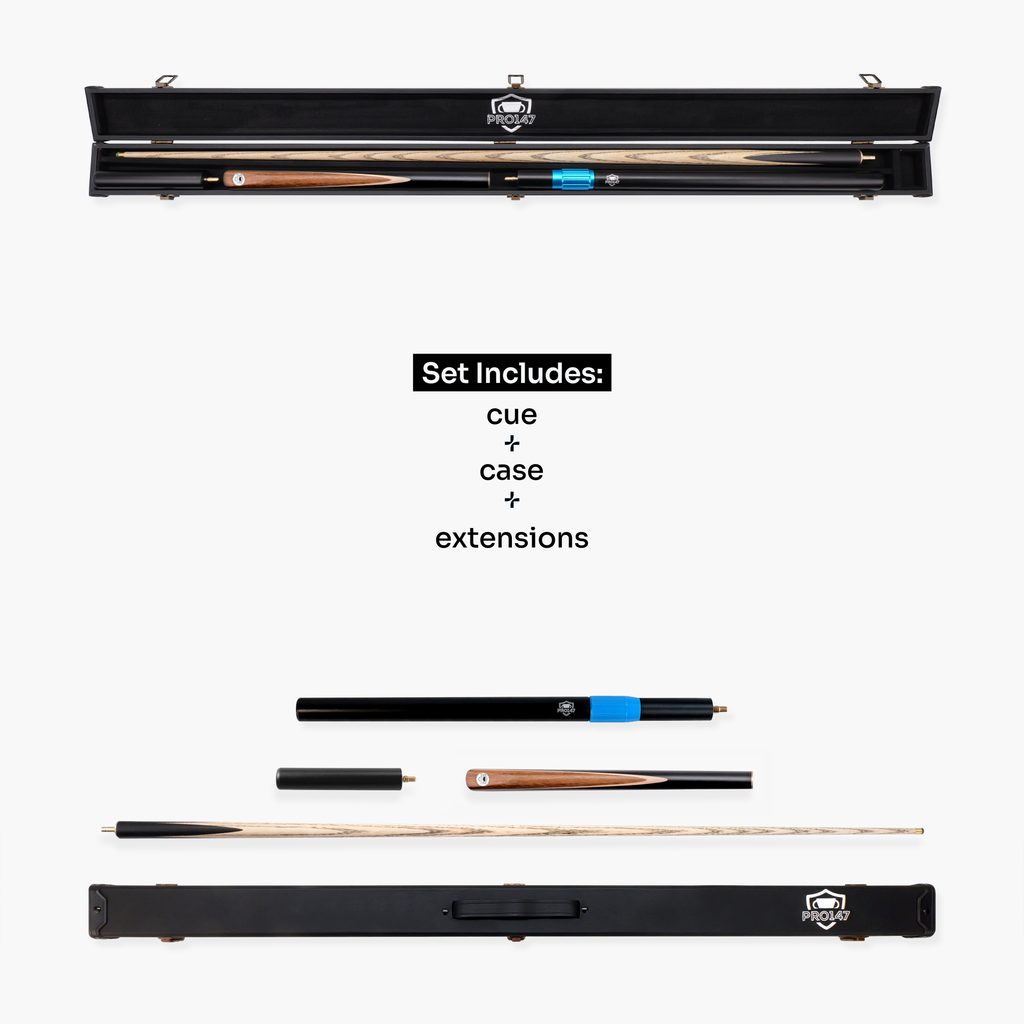 PRO147 Hurricane 57-inch 3/4 cue and hard case Cue + Case