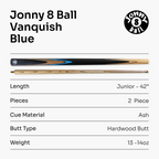 Jonny 8 Ball Vanquish 42-inch junior cue Cue + Case