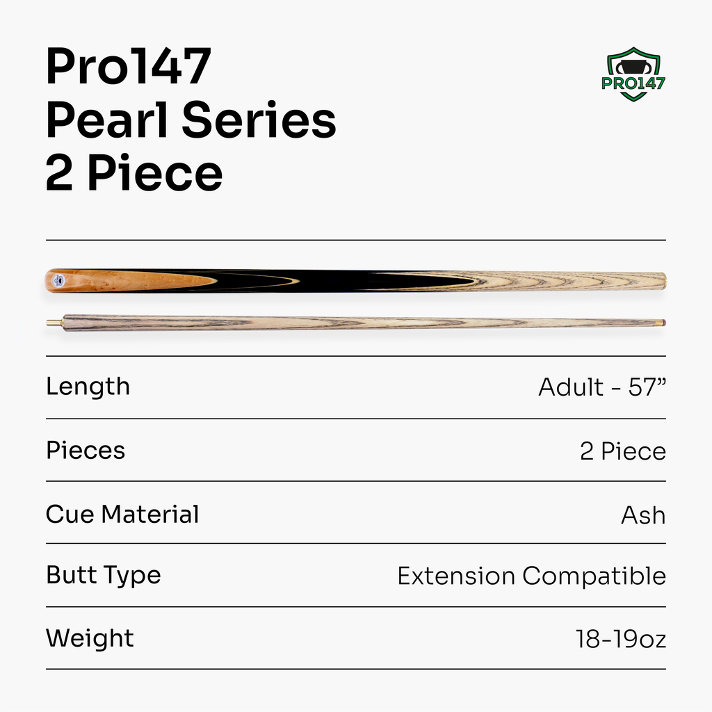 PRO147 Pearl Series Olive hand-spliced 57-inch cue