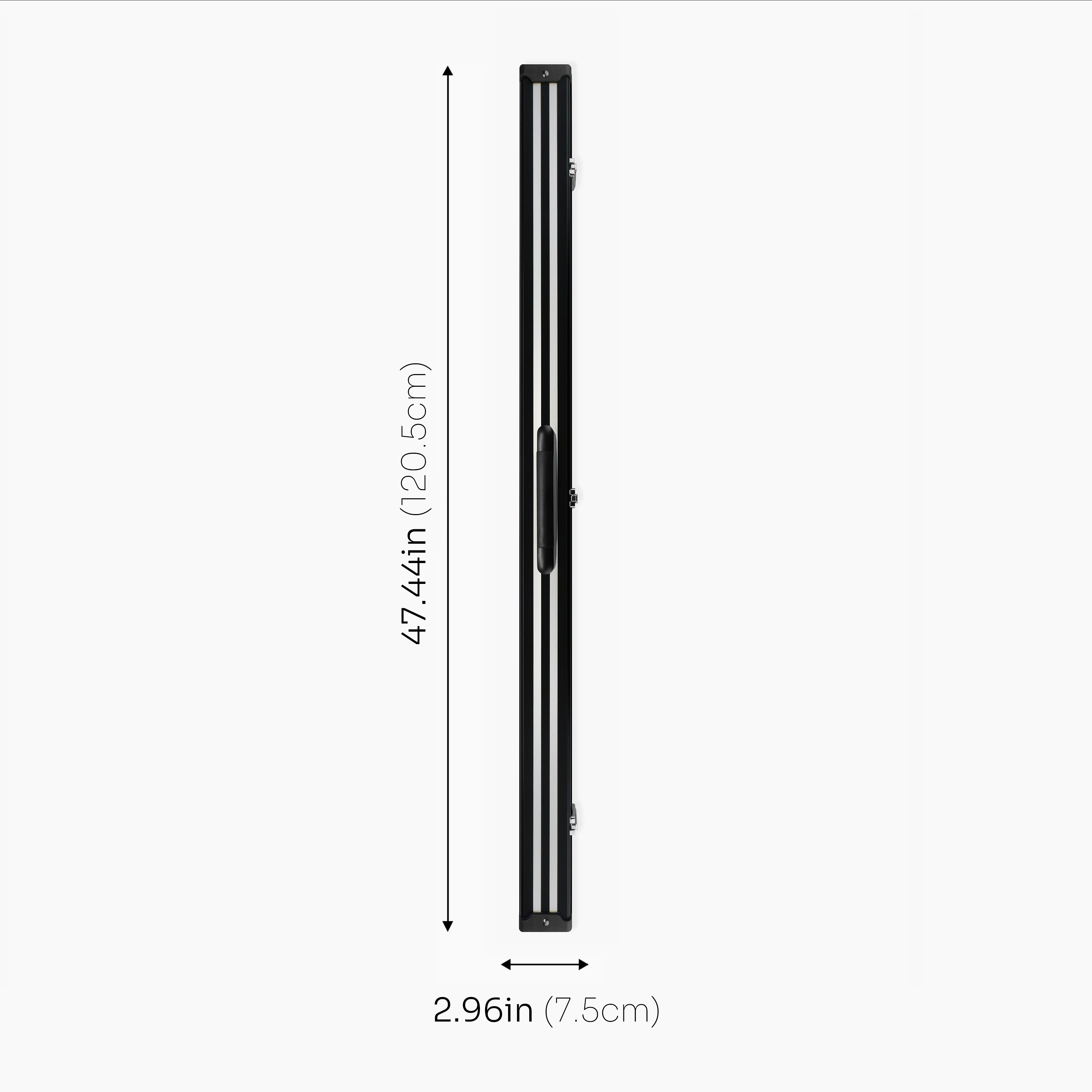 Silver Stripe Pro aluminium 3/4 cue case