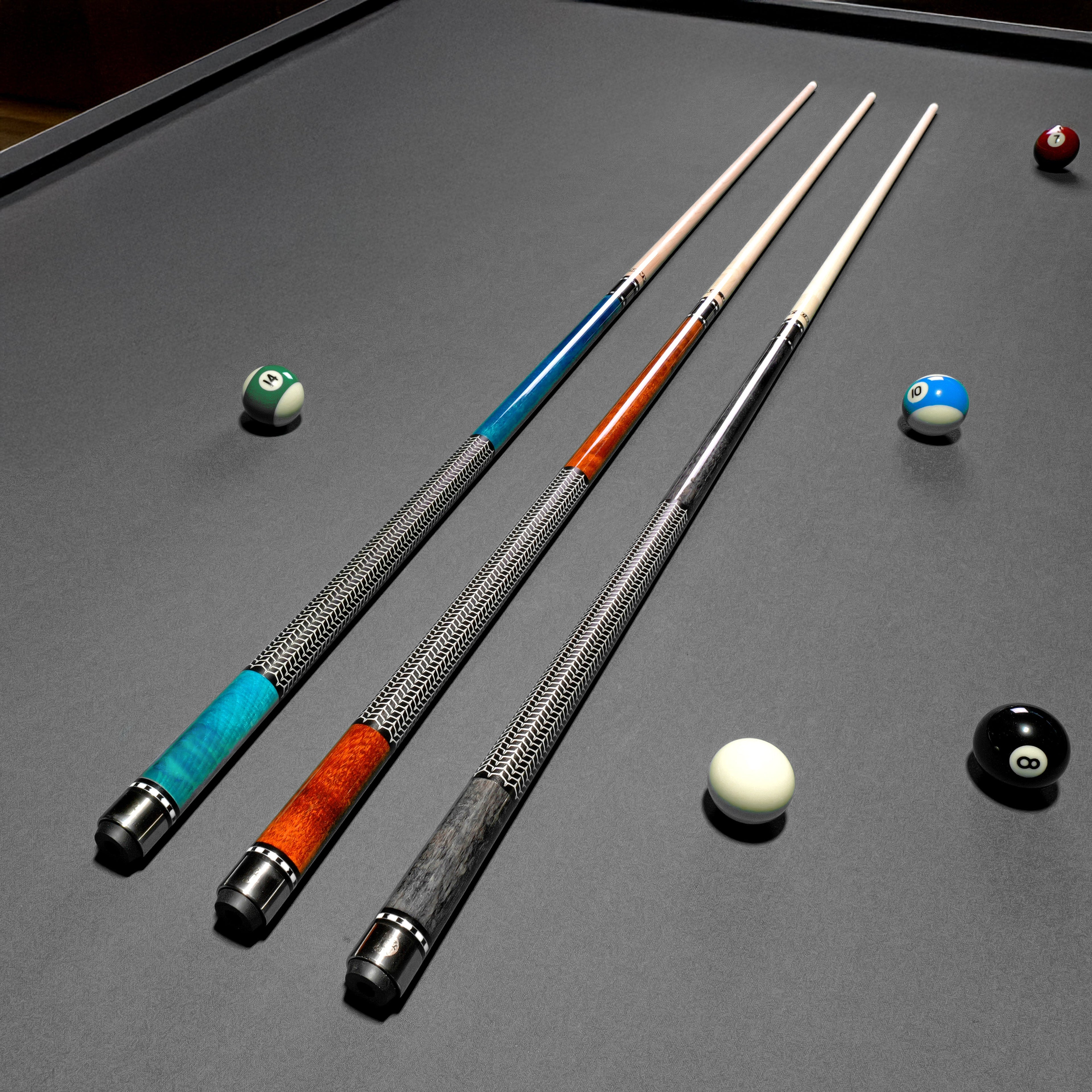 Jonny 8 Ball Ironweave American pool cue Cue + Case