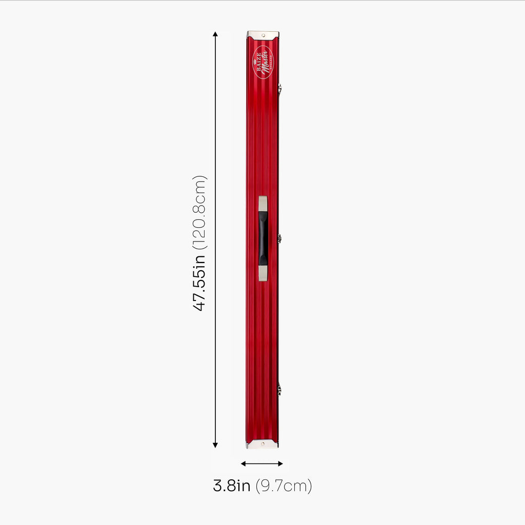 Baize Master Pro Line wide red 3/4 cue case Cue + Case