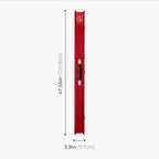 Baize Master Pro Line wide red 3/4 cue case Cue + Case