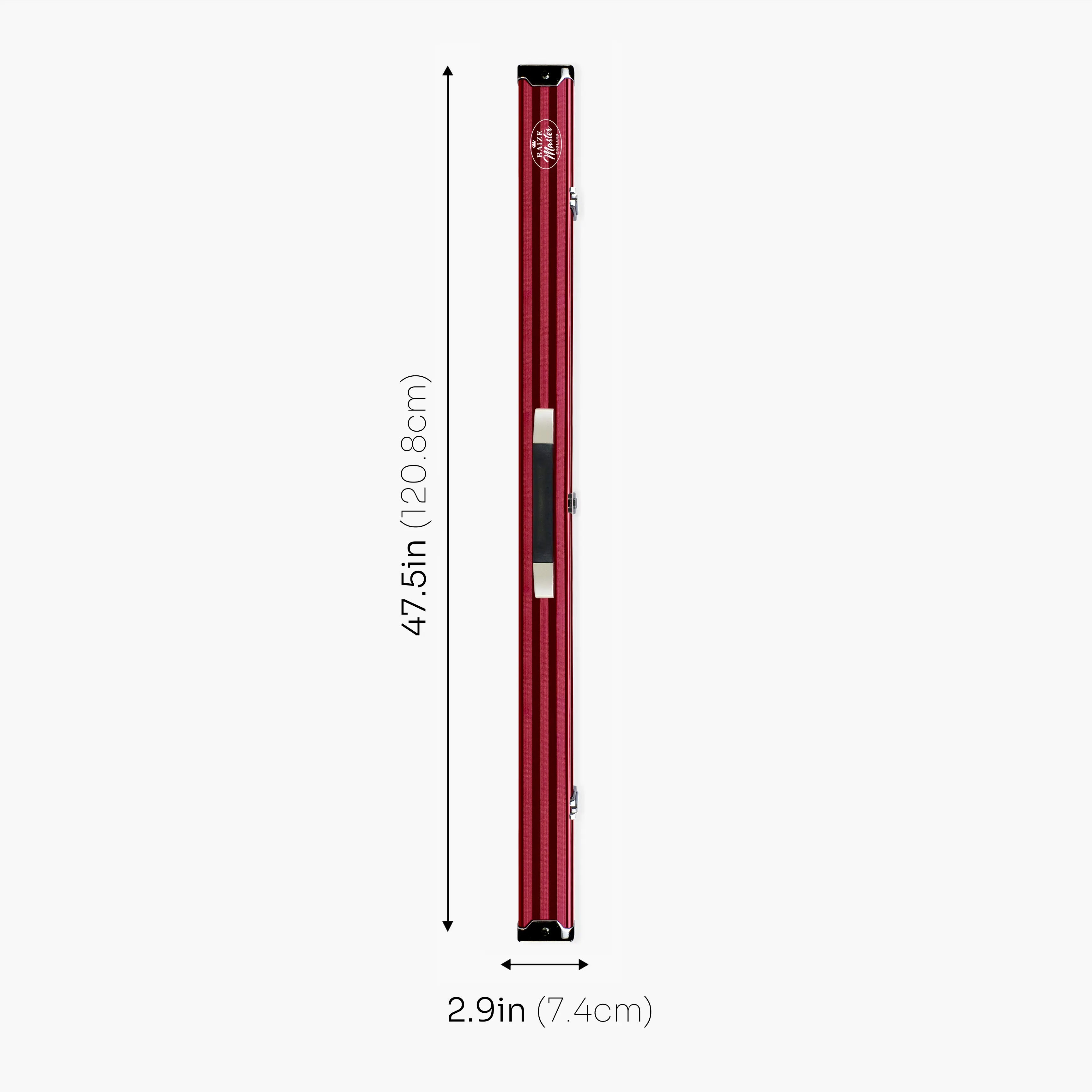 Baize Master Pro Line red 3/4 cue case Cue + Case