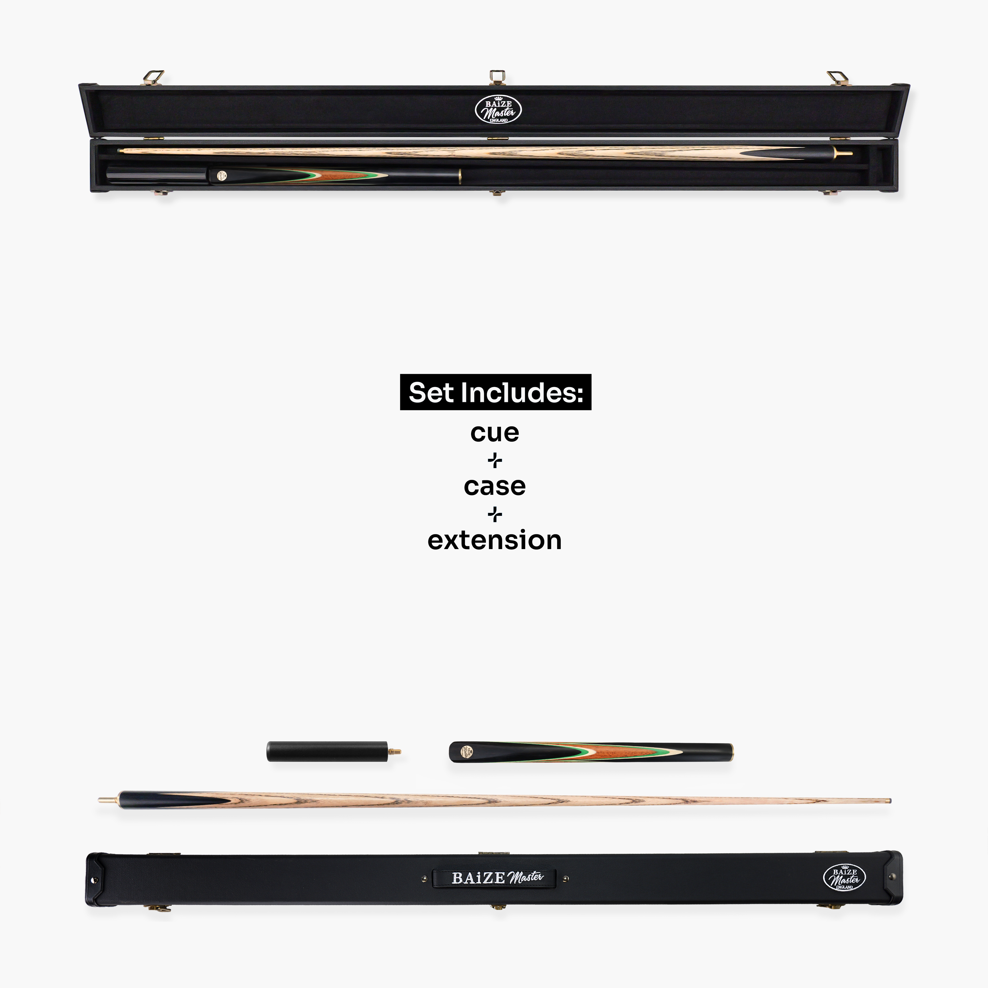 Baize Master Forest Marksman cue and case set Cue + Case
