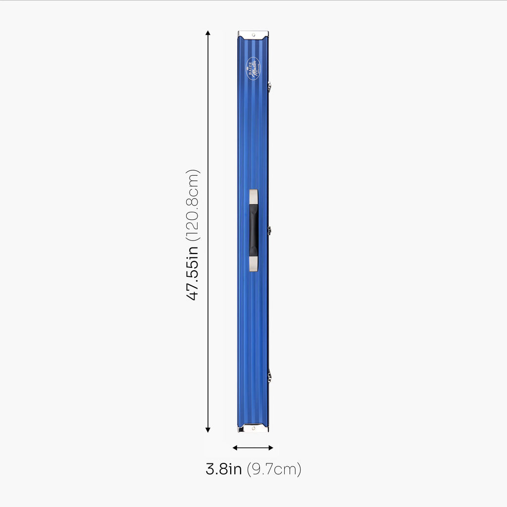 Baize Master Pro Line wide blue 3/4 cue case Cue + Case