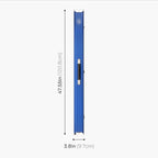 Baize Master Pro Line wide blue 3/4 cue case Cue + Case