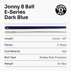 Jonny 8 Ball Metallic E-Series 2-piece cue Cue + Case