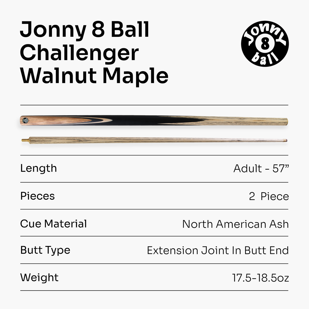 Jonny 8 Ball Challenger cue and hard case set Cue + Case
