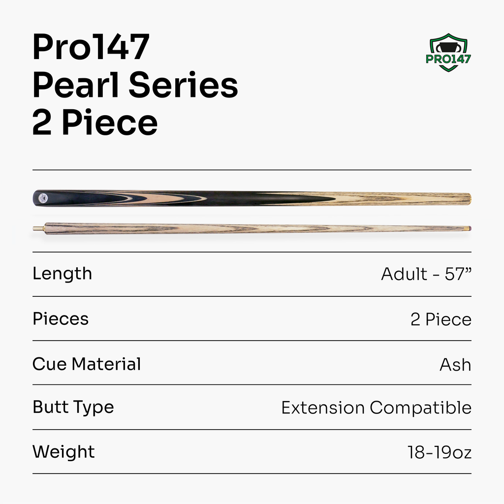 PRO147 Pearl Series Cream hand-spliced 57-inch cue